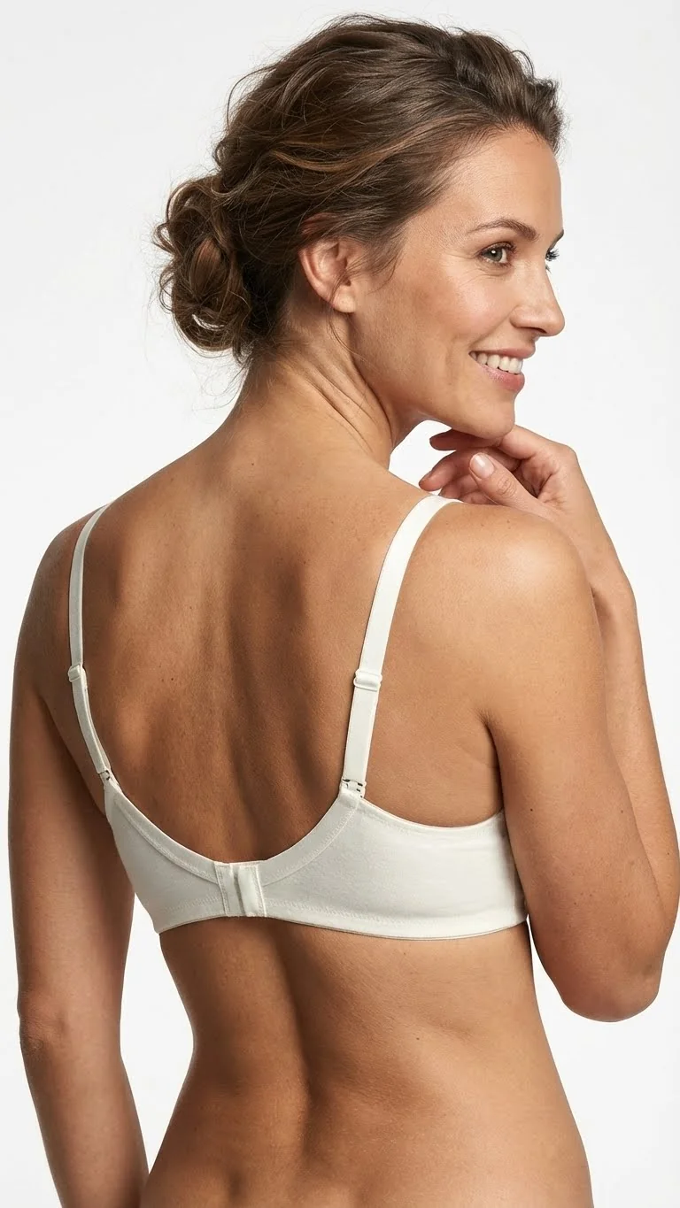 Pınarca Kadın Emzirme Sütyeni Penye Beyaz - Son Görünüm